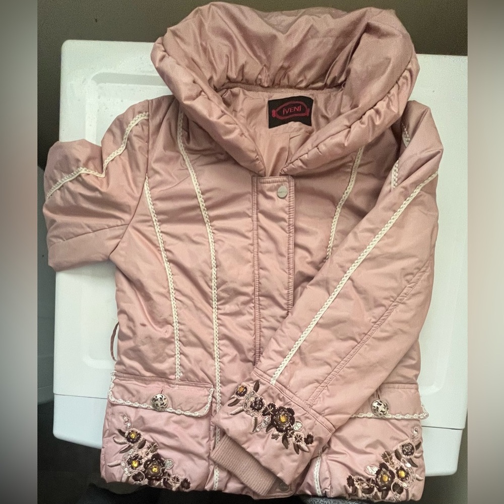 Coquette Feminine Pink Lace Embroidery Jacket